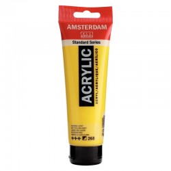 Amsterdam All Acrylics - Standard Series - Acrylic Tube 120 ml - Azo yellow light 268