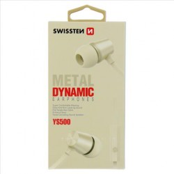 SWISSTEN Metal Dynamic Earphones YS500 (Gold)