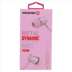 SWISSTEN Metal Dynamic Earphones YS500 (Gold Rose)
