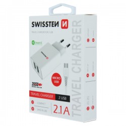 SWISSTEN Travel Charger For 2 USB