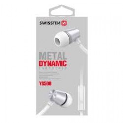 SWISSTEN Metal Dynamic Earphones YS500 (Silver)