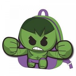 Απαλή Τσάντα Πλάτης 22εκ Παιδικού Σταθμού MARVEL Avengers Hulk