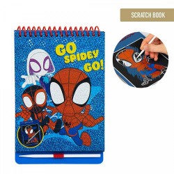 Μπλοκ Χρωματισμού & Scratch 14Χ20 MARVEL Spiderman
