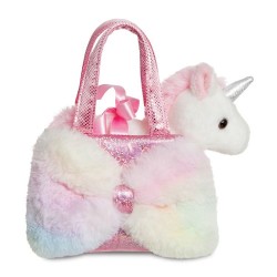 FANCY PALS Pink Bow Unicorn Λούτρινο Μονόκερος σε Τσαντάκι 20εκ