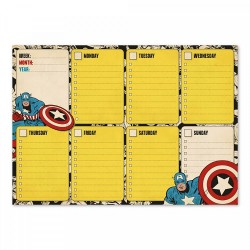 Εβδομαδιαίο Πλάνο Μπλοκ A4/21Χ29εκ MARVEL CAPTAIN AMERICA Ασπίδα
