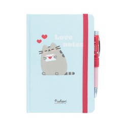 Premium Τετράδιο και Στυλό με Φωτάκι Α5 PUSHEEN Purrfect Love Collection