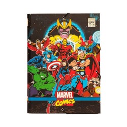 Κουτί σκληρό, 3cm ράχη, με Λάστιχο A4 MARVEL Avengers