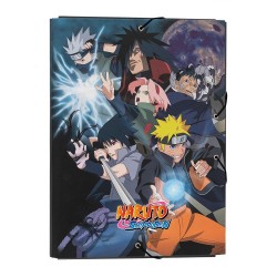 Κουτί σκληρό, 3cm ράχη, με Λάστιχο A4 NARUTO