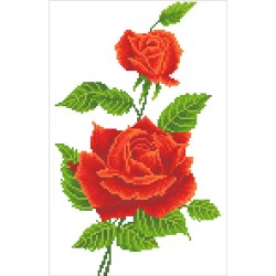 Diamond Dotz Red Rose Corsage 27X42
