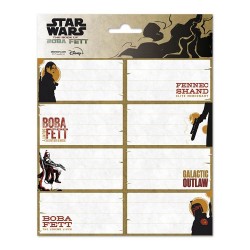 Αυτοκόλλητες Ετικέτες 8x2 STAR WARS THE BOOK OF BOBA FETT