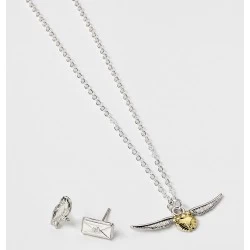 The Carat Shop Harry Potter Set with Necklace & Earrings