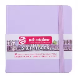 Talens Art Creation Sketchbook Pastel Violet – 12×12 cm – 140 gr – 80 Sheets