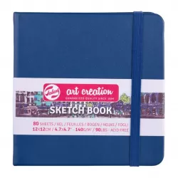 Talens Art Creation Sketchbook Navy Blue – 12×12 cm – 140 gr – 80 Sheets