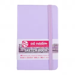 Talens Art Creation Sketchbook Pastel Violet – 9×14 cm – 140 gr – 80 Sheets