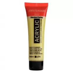 Amsterdam All Acrylics Standard Series Acrylic Tube 20 ml Nickel titanium yellow 274