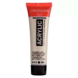 Amsterdam All Acrylics Standard Series Acrylic Tube 20 ml Titanium buff light 289