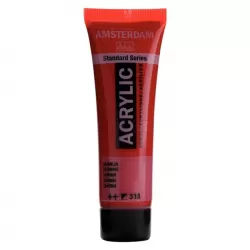 Amsterdam All Acrylics Standard Series Acrylic Tube 20 ml Carmine 318