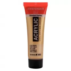 Amsterdam All Acrylics Standard Series Acrylic Tube 20 ml Light Gold 802