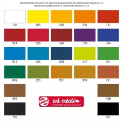 Talens Art Creation Water Color - Set - with 24 Colors in 12 ml Tubes