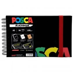 Posca self-adhesive Blackbook Sketchbook A5 - Uni- 100 g, 48 pages