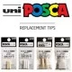 Uni Posca Replacement Tips for PC-5M Markers - 3pcs