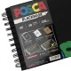 Posca self-adhesive Blackbook Sketchbook A5 - Uni- 100 g, 48 pages