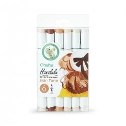 Ohuhu Honolulu Set of 6 Alcohol Markers - Skin Tone