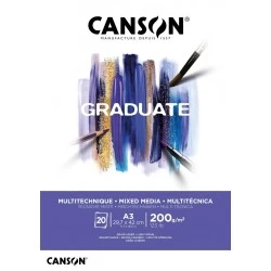 Canson Graduate Mixed Media A3, 200gsm