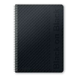 BLACK ΟΝ BLACK Τετράδιο Σπιράλ Wirelock B5/17Χ25 5 Θέματα 150 Φύλλα 6τμχ