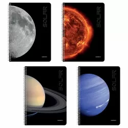 SOLAR Τετράδιο Σπιράλ Wirelock A4/21Χ29 2 Θέματα (10τμχ)