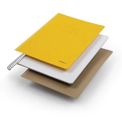 COVER Τετράδιο Σπιράλ Wirelock Α4/21Χ29 σε 7 χρώματα 1 Θέμα (15τμχ)