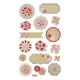 Σετ Αυτοκόλλητα Craft Paper, 8 Φύλλα 10X16 εκ, ROMANTIC