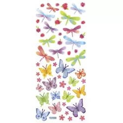 Σετ Αυτοκόλλητα Glitter, 5 Φύλλα 10X23 εκ, DECODREAMS