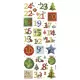 Σετ Αυτοκόλλητα με Γκλίτερ, 5 Φύλλα 10X23 εκ, CHRISTMAS