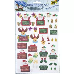 Σετ Αυτοκόλλητα 3D-card Topper Kit-XMAS, 20 motive