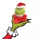 PALM PALS Λούτρινο GRINCH Αγιος Βασίλης 13εκ
