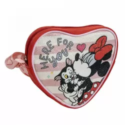 Τσαντάκι Ώμου 14εκ σε σχήμα Καρδιάς DISNEY Minnie Mouse
