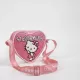 Τσαντάκι Ώμου 14εκ σε σχήμα Καρδιάς HELLO KITTY
