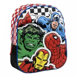 3D Τσάντα Πλάτης 31εκ Νηπιαγωγείου MARVEL Avengers