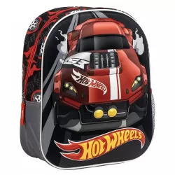 3D Τσάντα Πλάτης 31εκ Νηπιαγωγείου HOT WHEELS