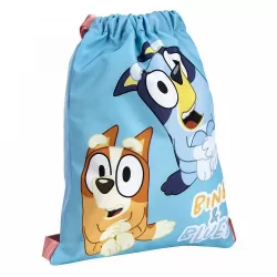 Τσάντα Πάνινη με Κορδόνια 27X33 BLUEY