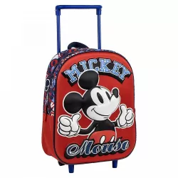 3D Τσάντα Πλάτης-Τρόλεϊ 31εκ Νηπιαγωγείου DISNEY Mickey Mouse