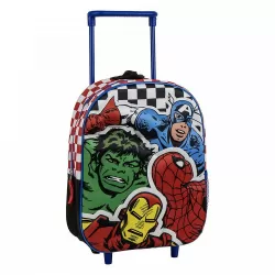 3D Τσάντα Πλάτης-Τρόλεϊ 31εκ Νηπιαγωγείου MARVEL Avengers