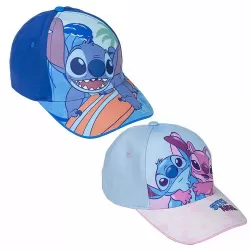 Σετ με 2 Παιδικά Καπέλα 53εκ [4-8χρ] DISNEY Lilo & Stitch Stitch & Angel