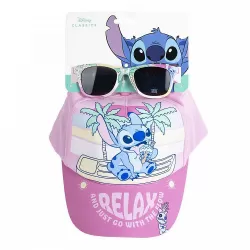 Ροζ Σετ με Καπέλο 53εκ & Γυαλιά Ηλίου DISNEY Lilo & Stitch