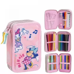 Τριπλή Κασετίνα Ορθογώνια DISNEY Minnie Mouse