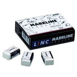 Σβήστρα LINC MARKLINE/άσπρη, zero dust 20τμχ
