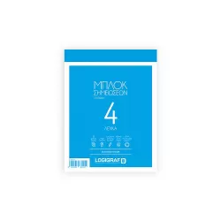 Μπλοκ Σημειώσεων Λευκό Καρφίτσα, Νο4 (12Χ16) - 50 Φύλλα - 20τμχ