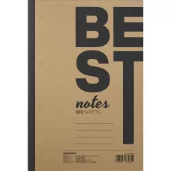 Μπλοκ Σημειώσεων Πλάγιο BEST NOTES Ριγέ, A4/21Χ29 - 100 Φύλλα - 5τμχ