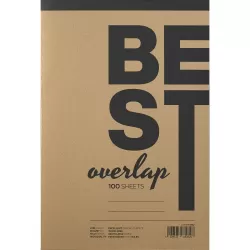 Μπλοκ Σημειώσεων Όρθιο BEST OVERLAP Ριγέ, A4/21Χ29 - 100 Φύλλα - 5τμχ